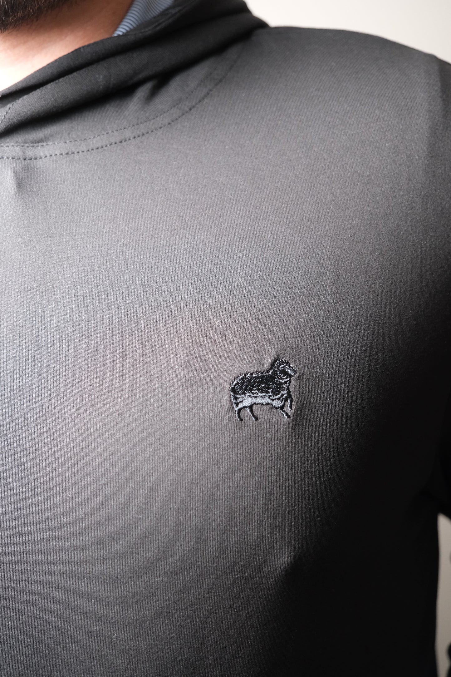 'Midnight Black' Shepherd's Pullover