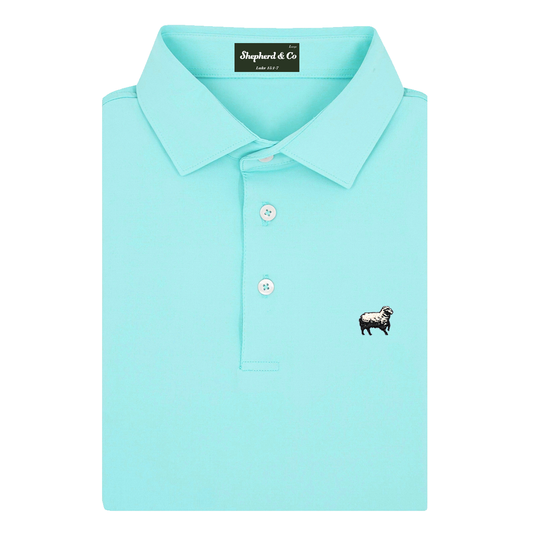 'Aqua' Polo Shirt