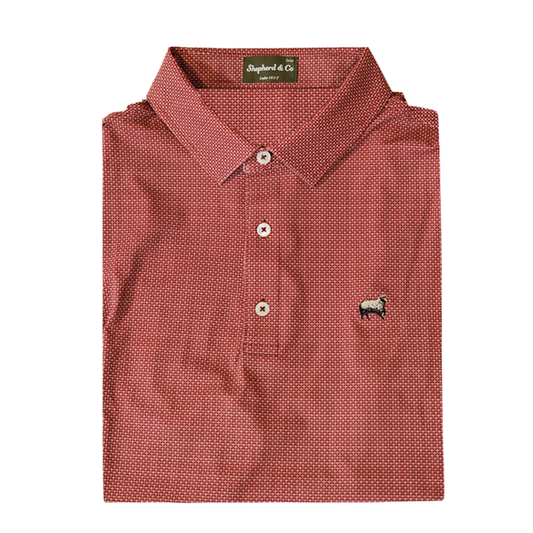 'Wine' Cross Polo Shirt