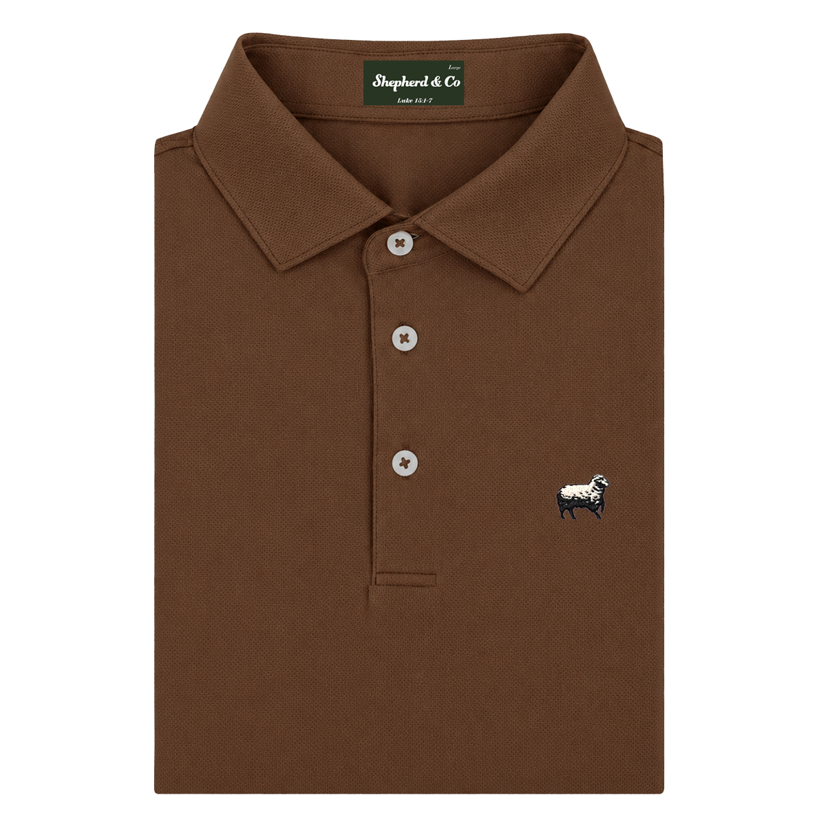 'Brown' Piqué Polo Shirt