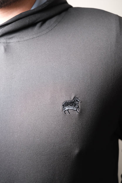 'Midnight Black' Shepherd's Pullover