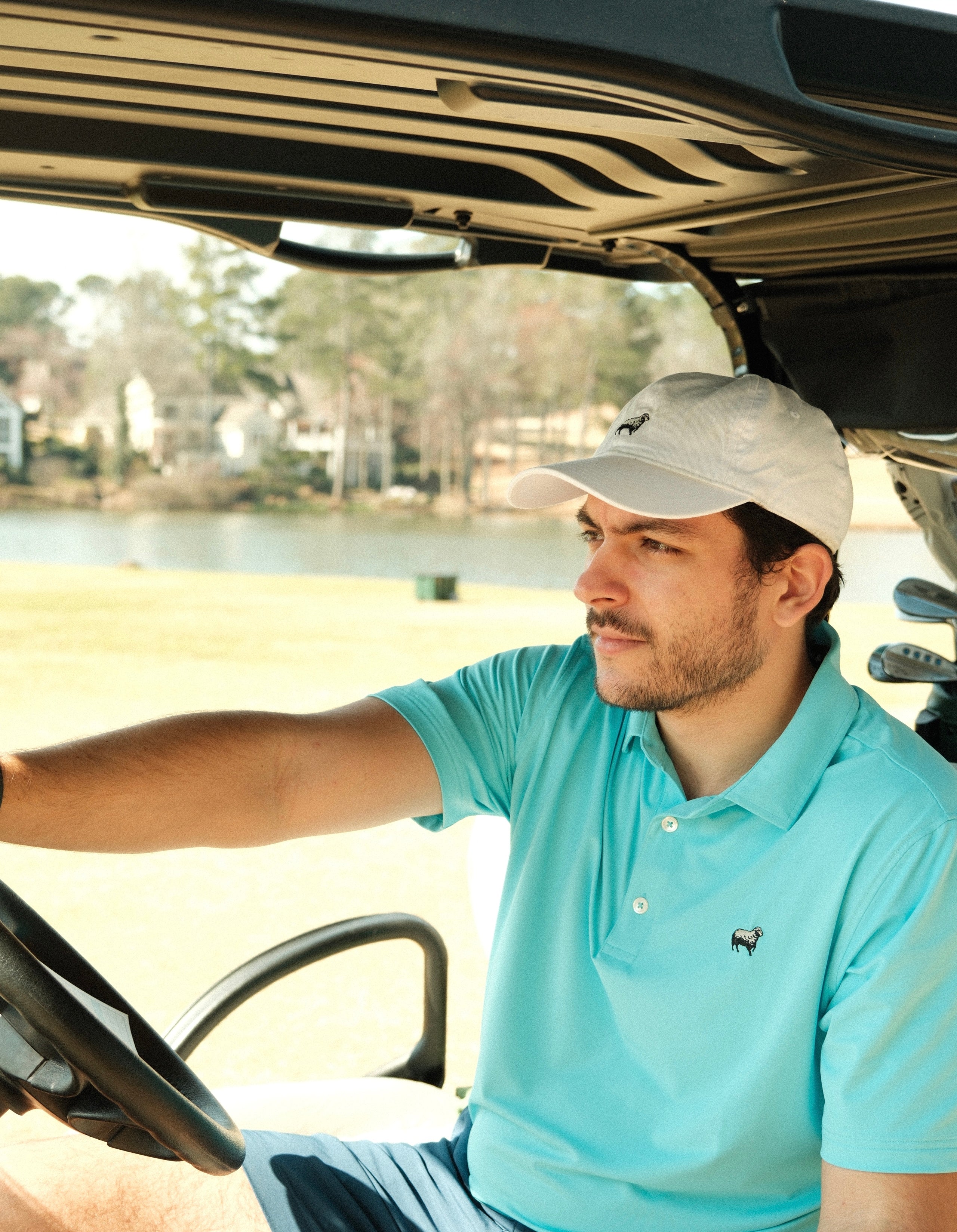 'Aqua' Polo Shirt