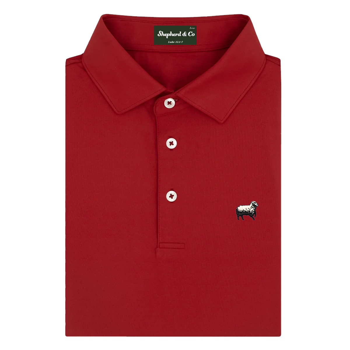 'Red' Piqué Polo Shirt