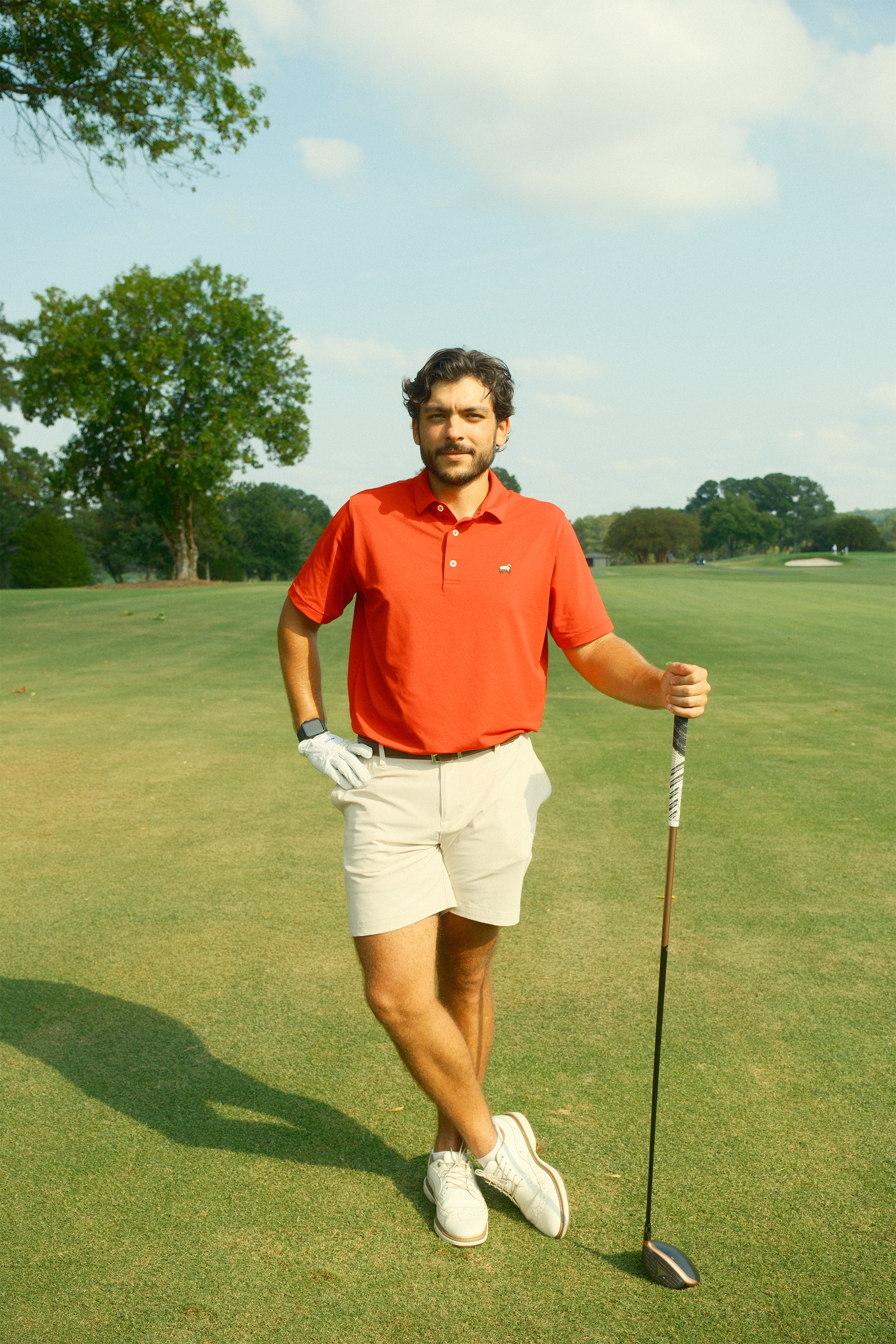 'Red' Piqué Polo Shirt